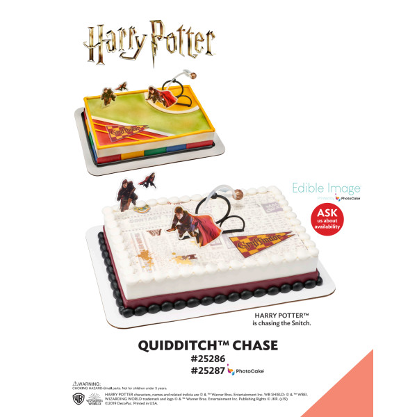 HARRY POTTER™ Quidditch™ Chase The Magic of Cakes® PhotoCake® Enhanced Background and Icing Page