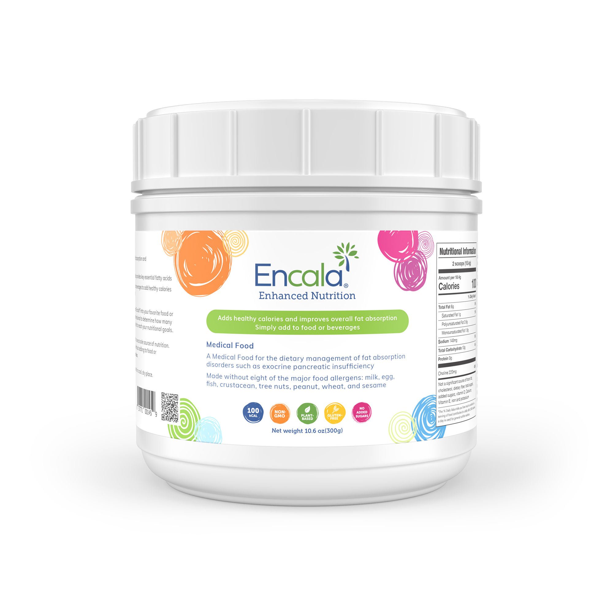 Solace Nutrition SUPPLEMENT, ORAL ENCALA UNFLAVORED POWDER 300G