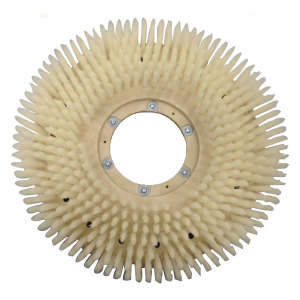 Malish, 12” TUFF-BLOCK Showerfeed Scrub Brush w L800CM, .016" Nylon, White