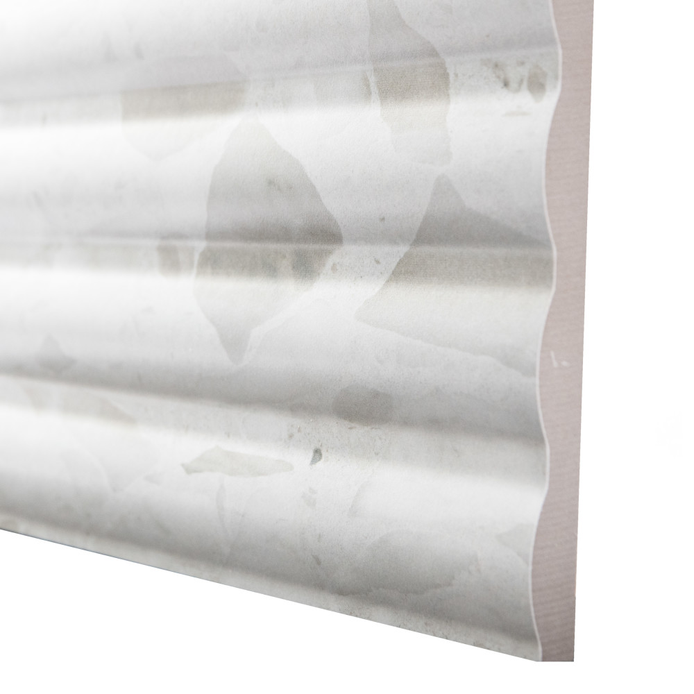 Marbilia Fluted Terrazo White 15-3/4 in. x 47-1/4 in. Porcelain Wall Tile