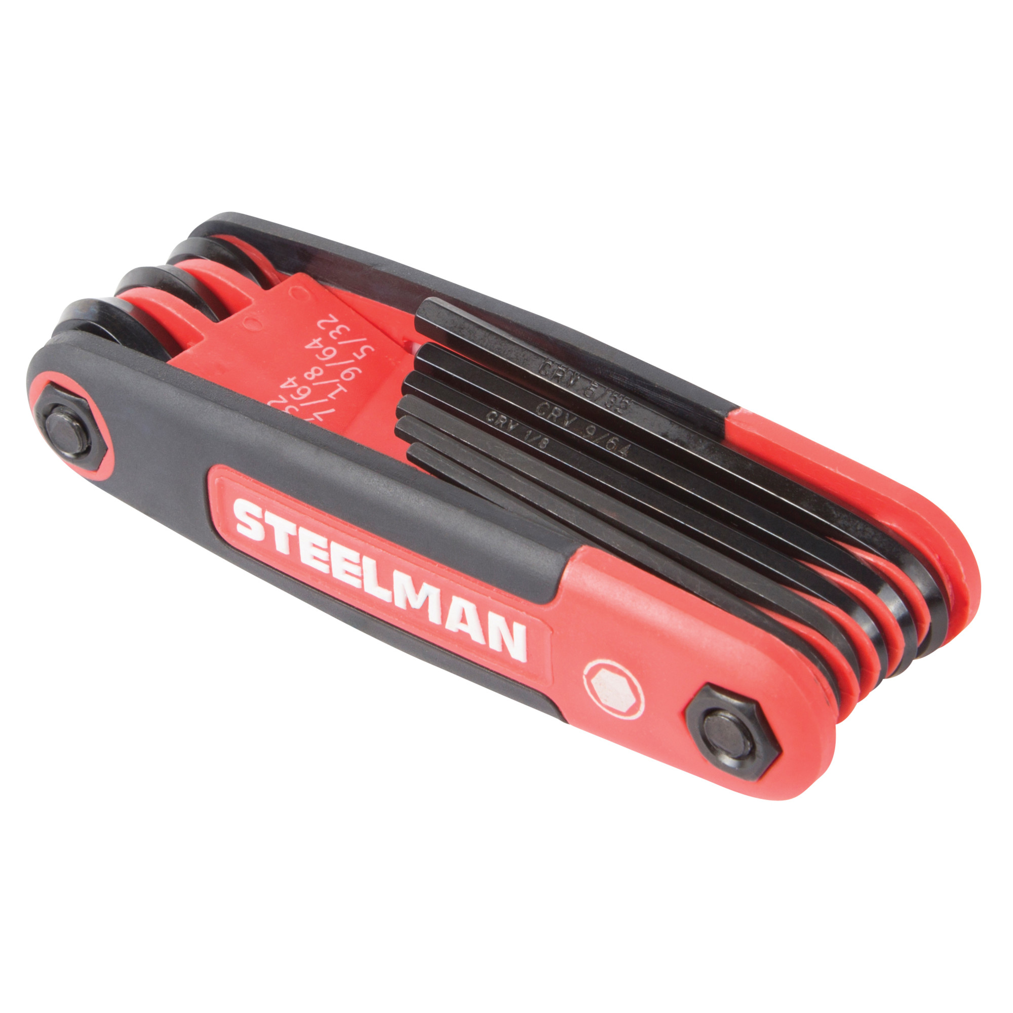 Juego de llaves hexagonales plegables Steelman 9 piezas SAE 41929 - Imagen 3 de 6