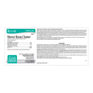 Label RTU 707 C2 Shower Room Cleaner