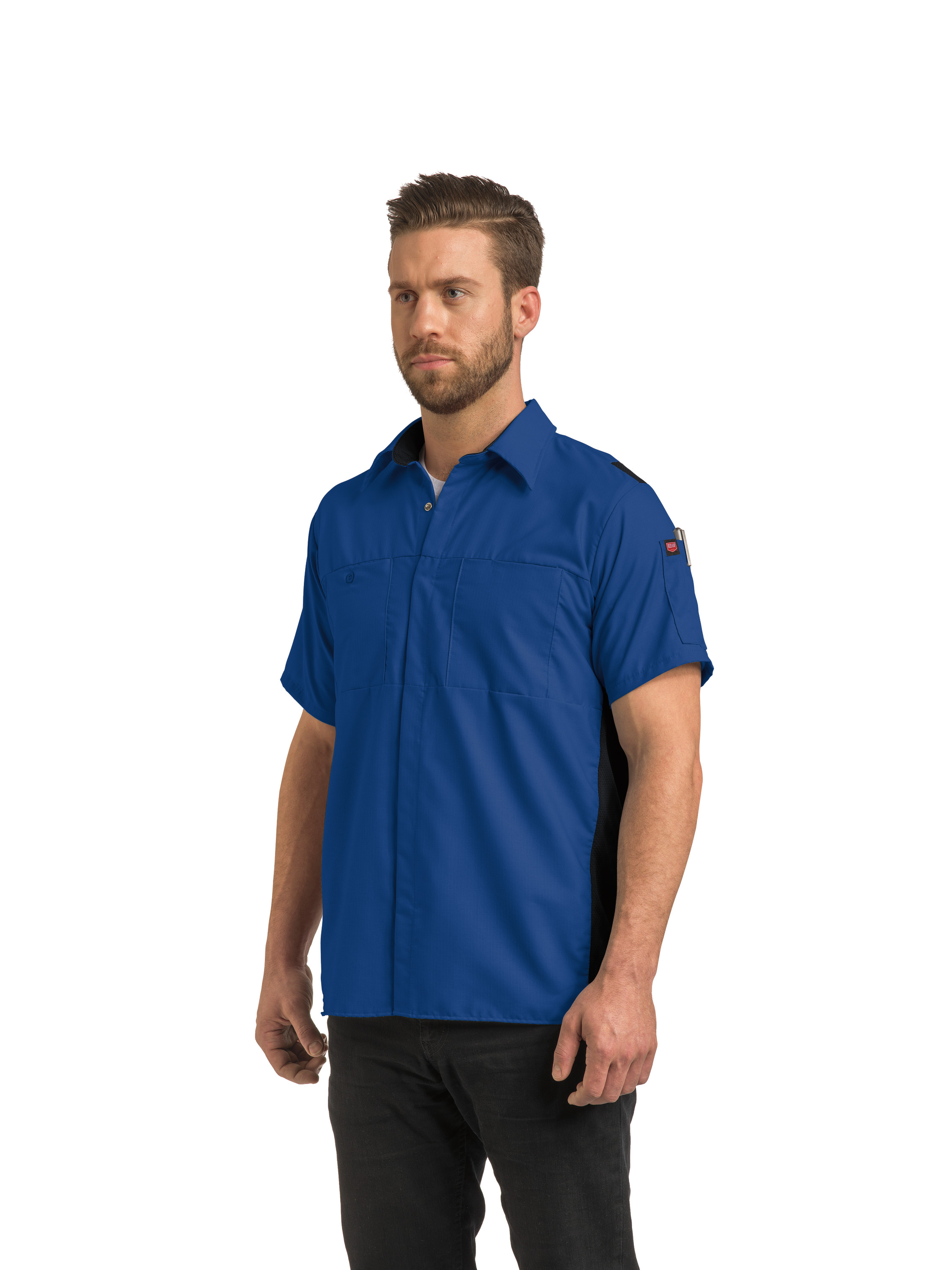Camisa Red Kap para hombre manga corta Performance Plus Shop con tecnología Oilblok - Imagen 40 de 41