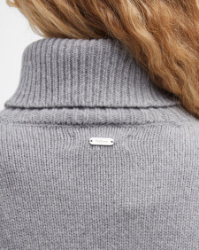 Beatrix Cable-Knit Mini Dress Grey Marl