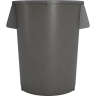 Carlisle, Bronco, Waste Container, 55 gal, Plastic, Gray, Round, Receptacle