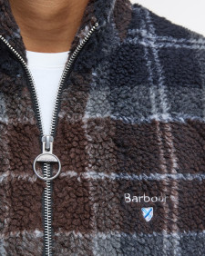 Pile sherpa con motivo tartan 