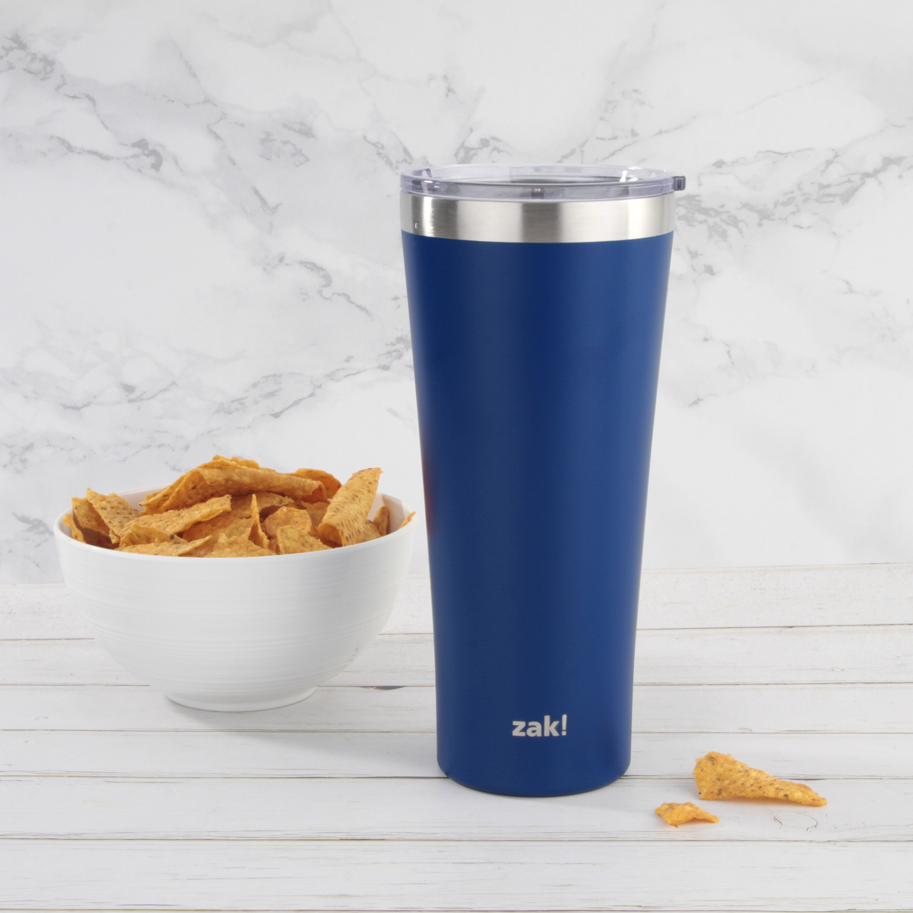 Zak Hydration 30 ounce Vacuum Insulated Stainless Steel Tumbler, Vin Scully, 2-piece set slideshow image 3