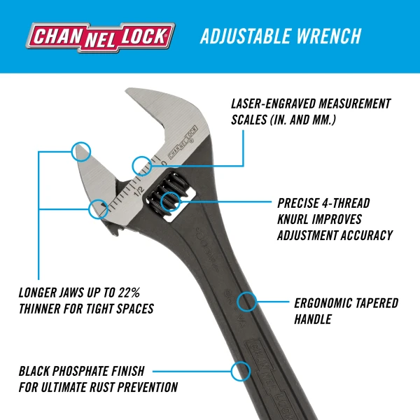 804N 4-inch Adjustable Wrench