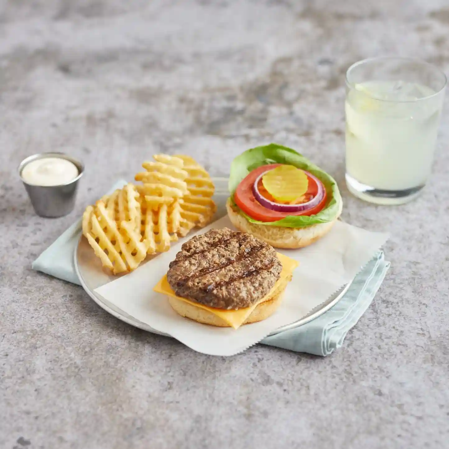 AdvancePierre™ Fully Cooked Flame Grilled Beef Steak Burger, 3 oz._image_1