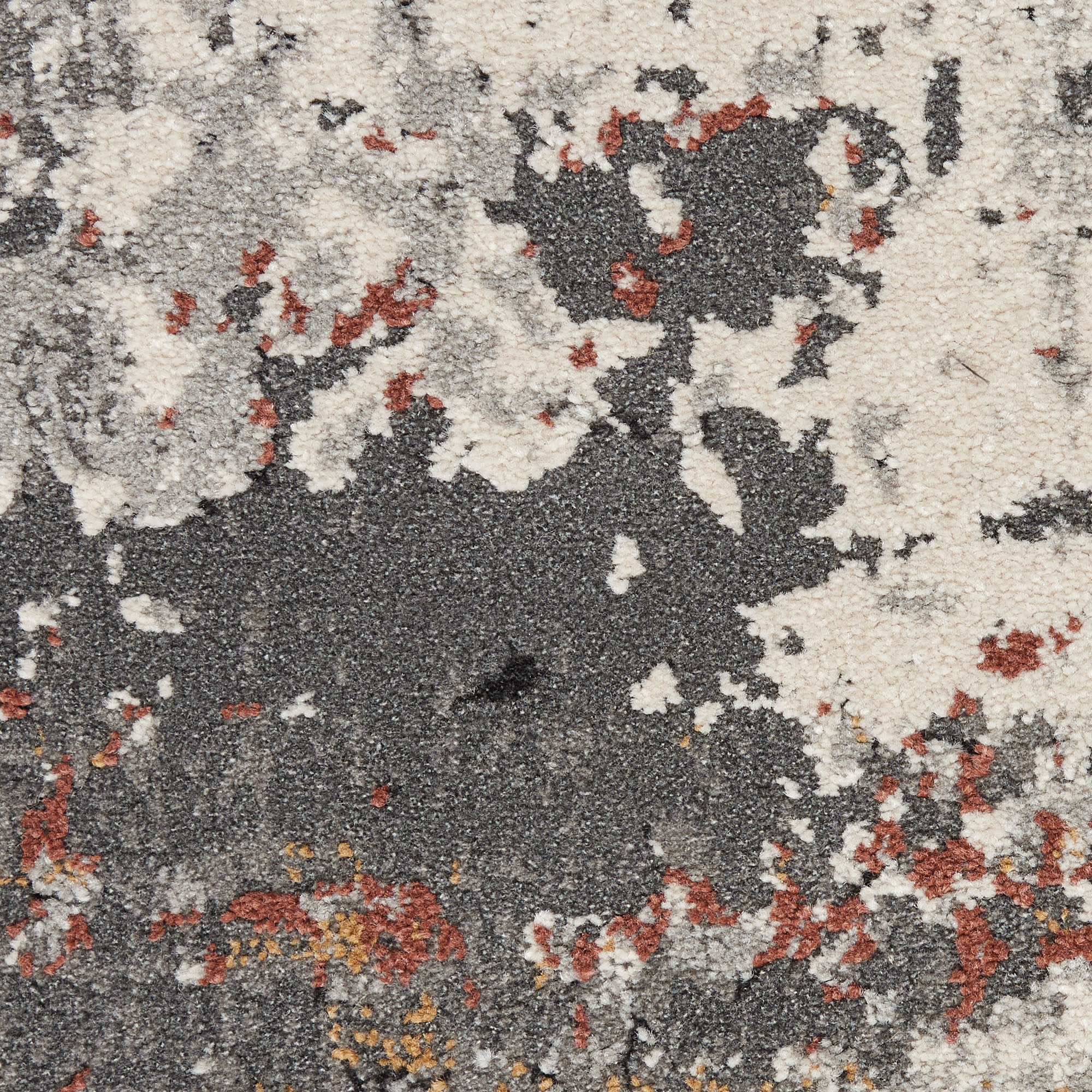 Nourison Tangra 5'3" x 7'3" Grey Multicolor Modern Indoor Rug