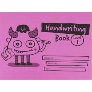 Little Monsters Handwriting Practice Book, Level 1, A5, 32 Pages, Pink