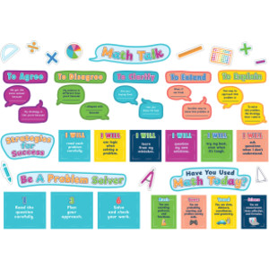 Math Talk Bulletin Board Set, 69 Pieces