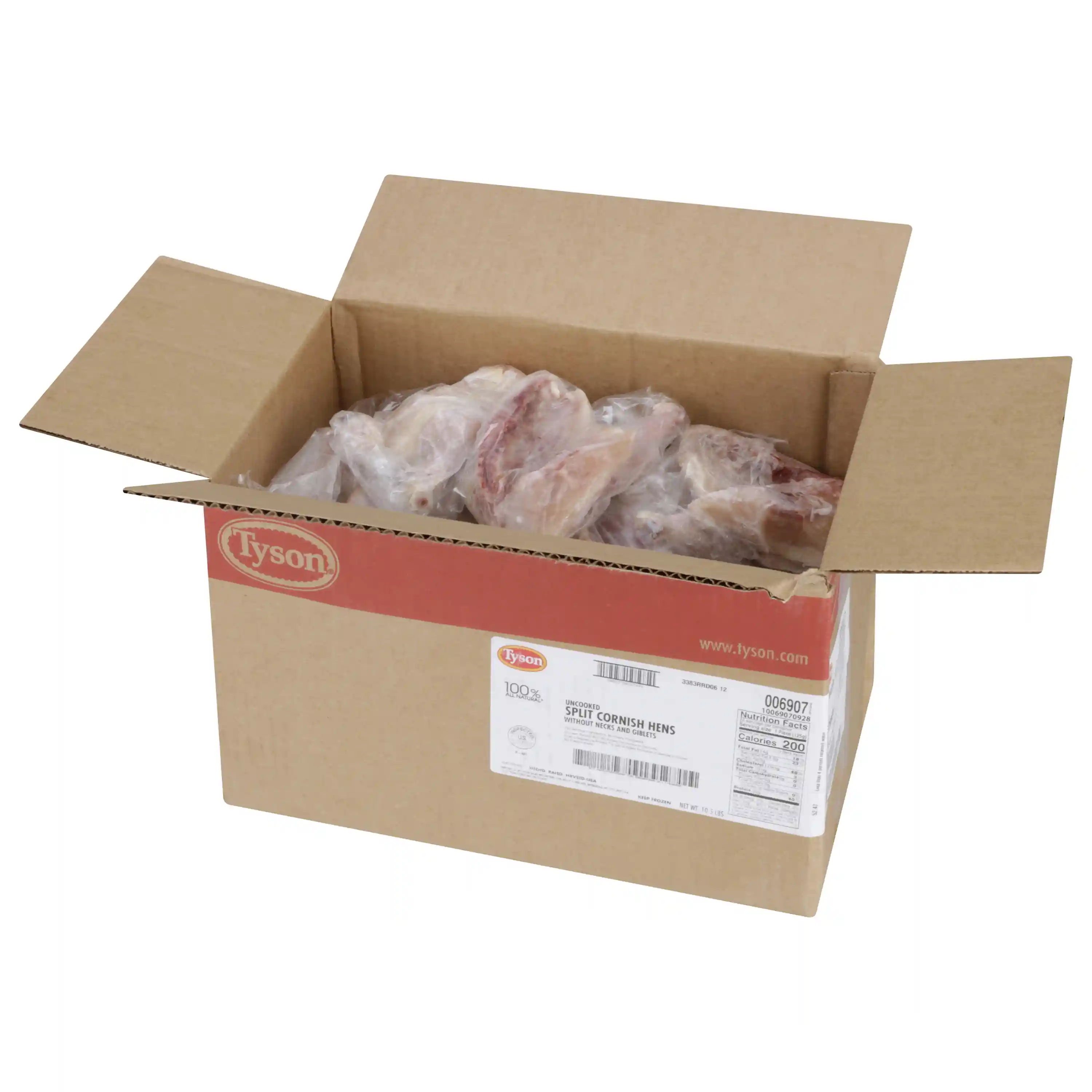 Tyson® Uncooked Split Cornish Hens, 24 Pieces per case, 10.5 Lbs. _image_4