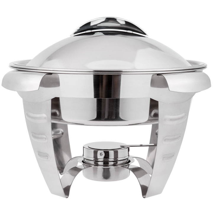 6-quart Maximillian Steel™ round chafer