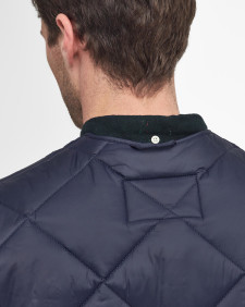 Large Box Quilted Liner Navy