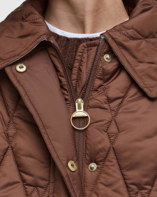 Bernadette Quilted Jacket Vicuna/Hessian Tartan