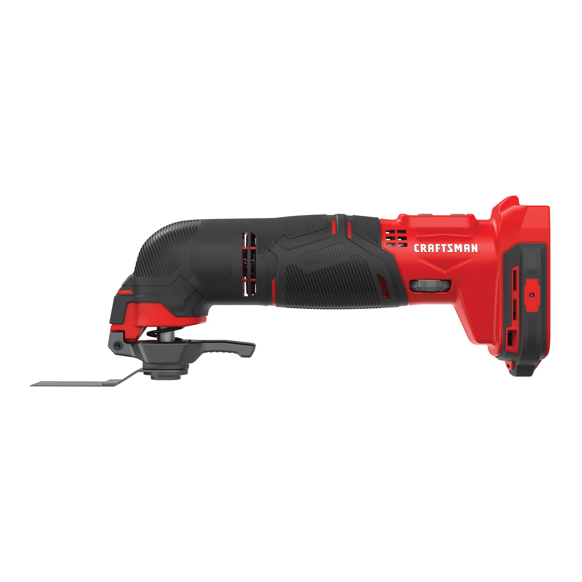 Right profile of cordless oscillating tool tool only.