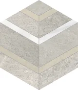 Waterjet Stone Mosaics Clay 5×6 Hexo Mosaic Honed