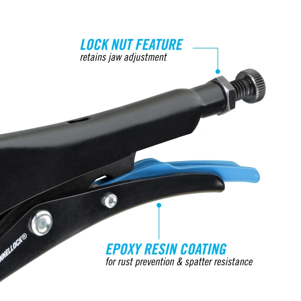 102-10 10-inch Curved Jaw Locking Pliers w/ Cutter