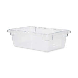 Rubbermaid Commercial, Food Storage Tote, 3.5 gal, Clear