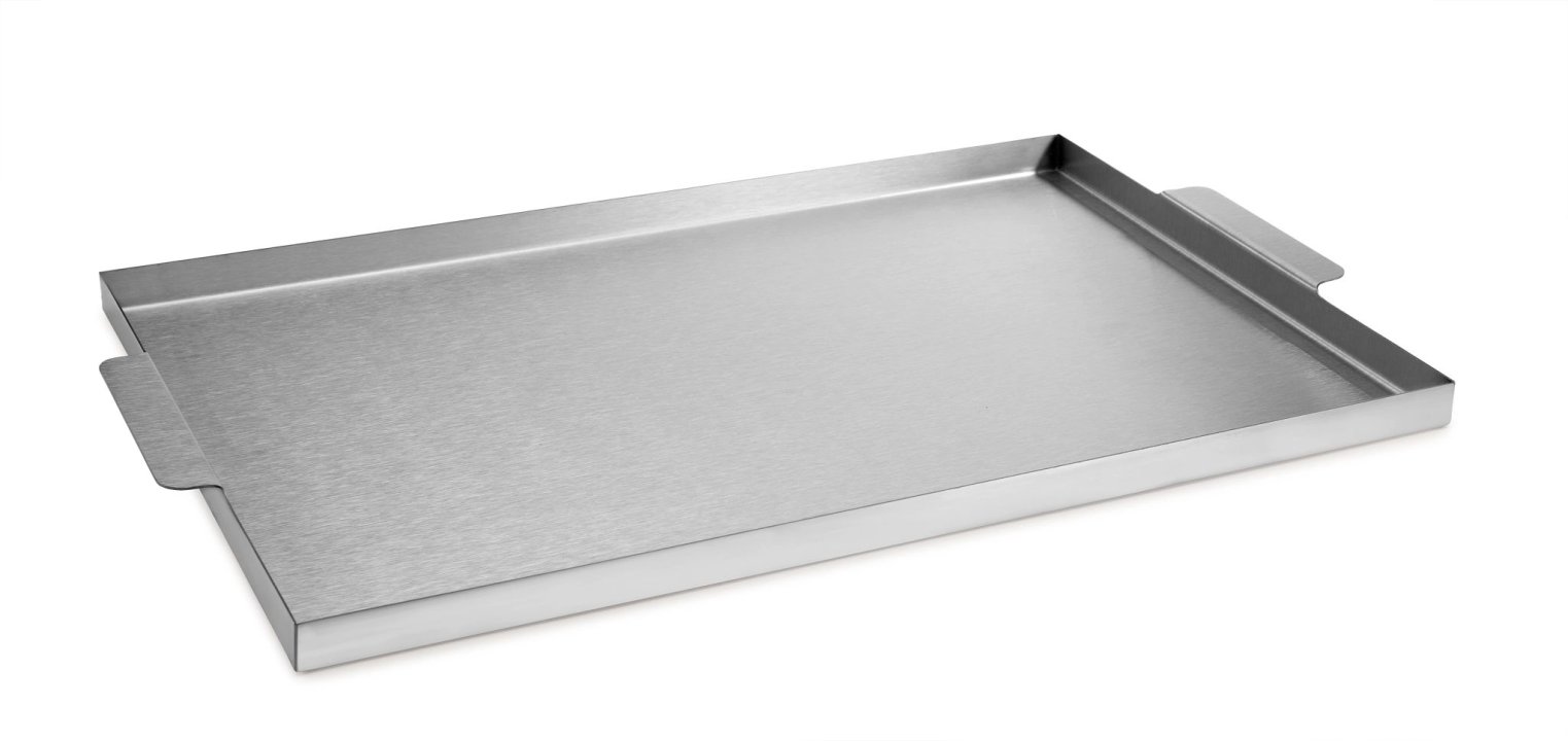 Sheet pan GN 1/1 size, 8/10-grade stainless steel induction-ready with handles