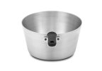 5 ½-quart Wear-Ever® tapered aluminum saucepan with natural finish and silicone handle