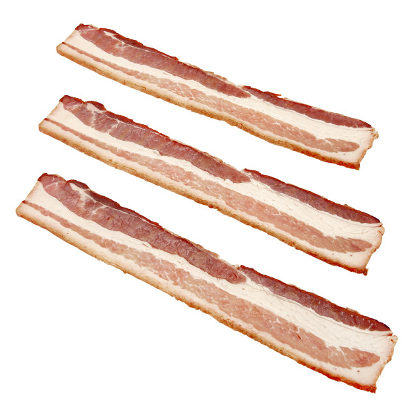 OLD SMOKEHOUSE(r) Bacon, Pecanwood Smoked, 13/17 slice, 2/10lb. . C1C0 - Front Center Out of Package (Hi Res)