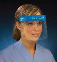 Face Shield Kit Splash Shield lite One Size Fits Most Half Length Anti-fog Disposable NonSterile
