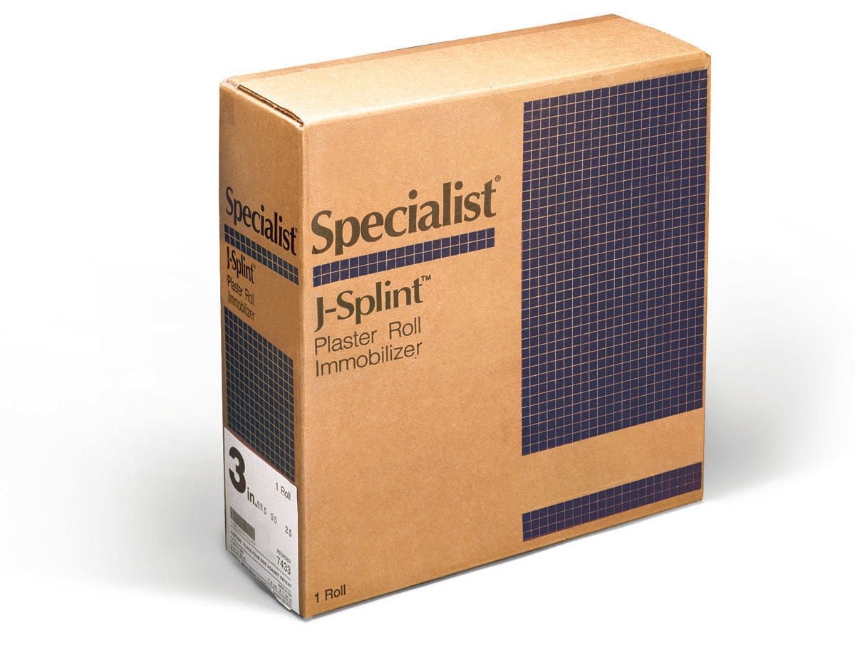Specialist® J-Splint® Padded Plaster Bandage, 4 Inch x 20 Foot