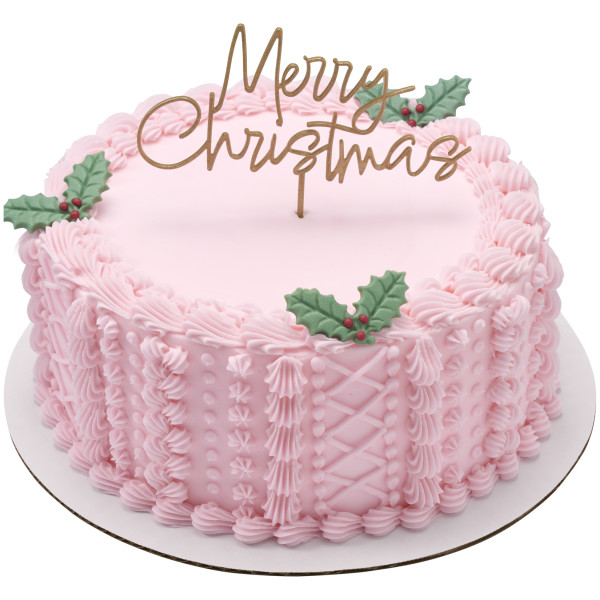 Merry Christmas Gold Vertical Layon