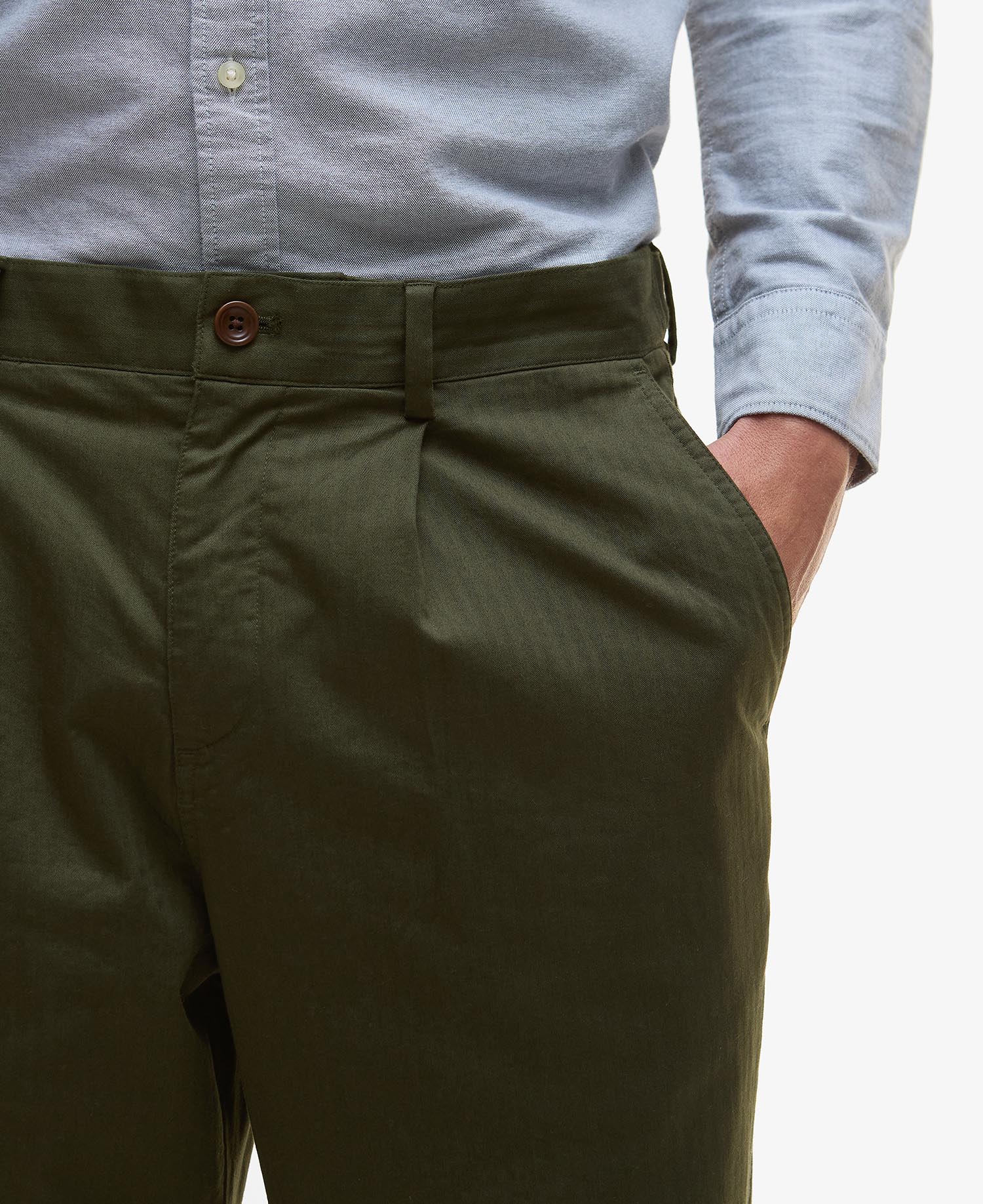 Herringbone Cotton Trousers image number 3