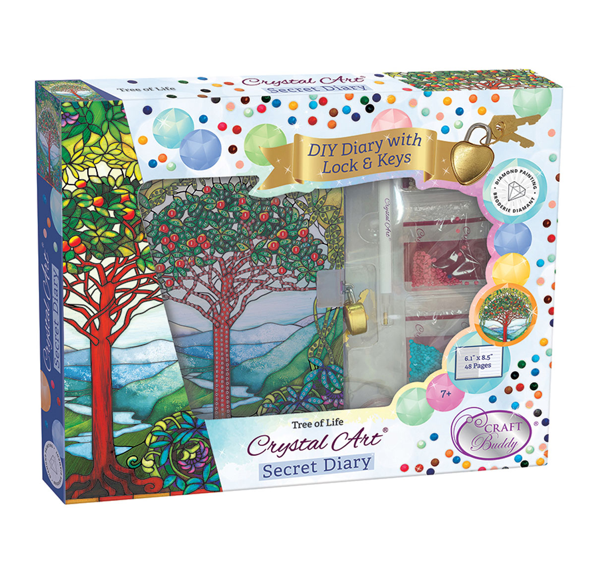 Crystal Art Secret Diary Kit Tree of Life