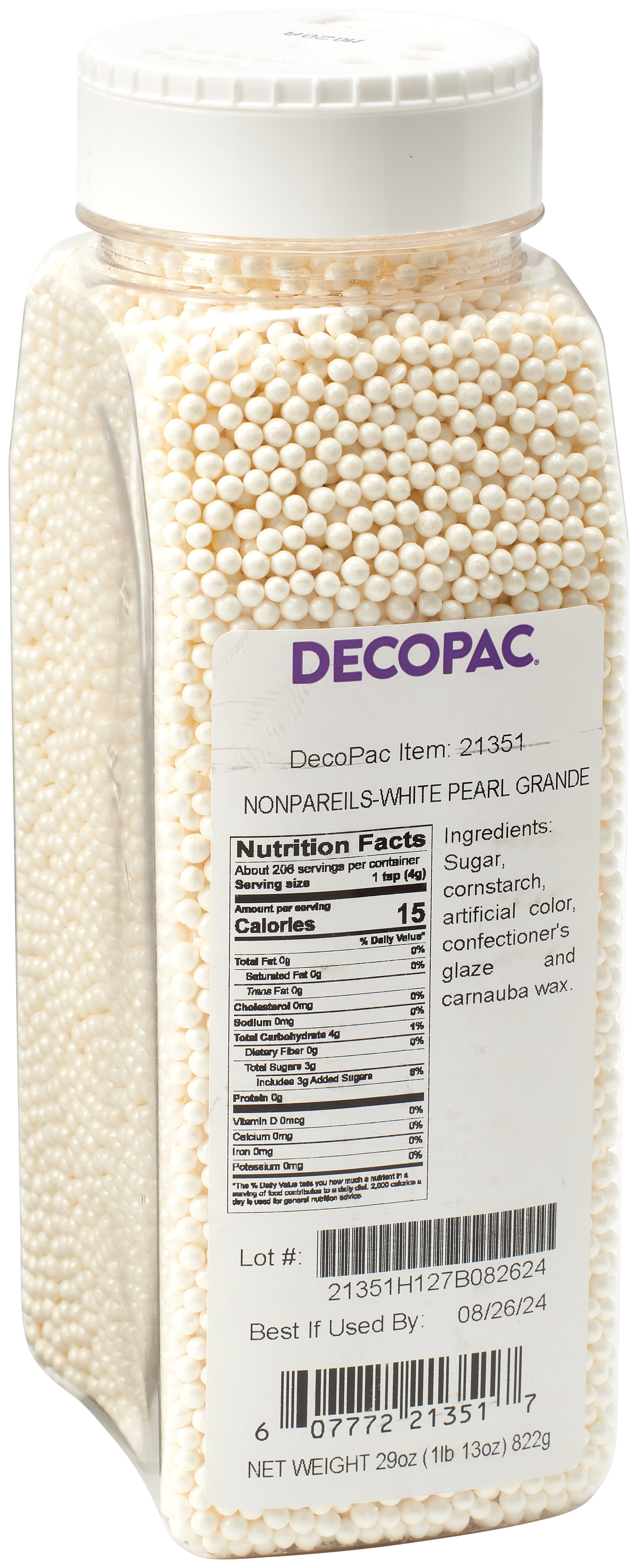 White Grande Non Pareils | DecoPac