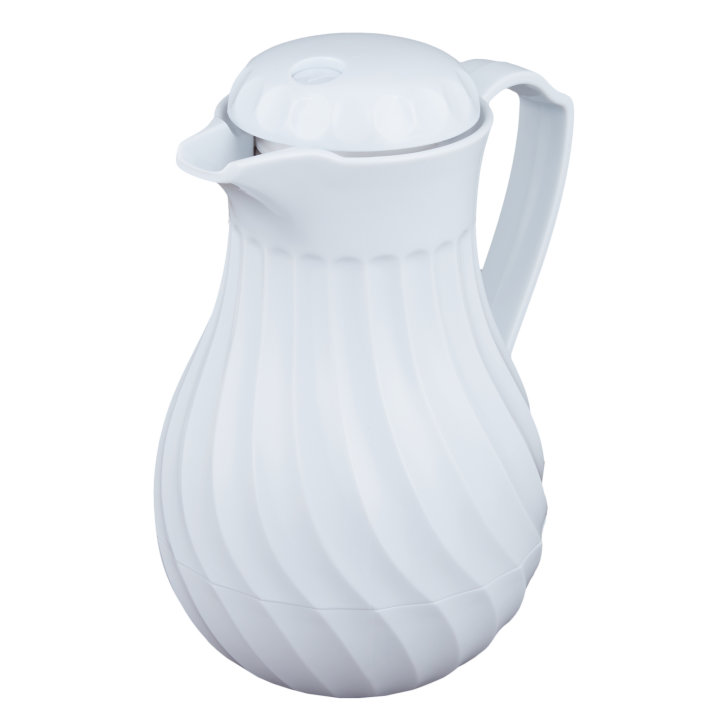 42-ounce Swirlserve® hot-n-cold insulated beverage server in white