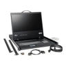 NetController™ KVM Switch, Steel, Cat 5, 1 RU, 16-Port, 19 in. Console Screen, Green LED Indicator, Black