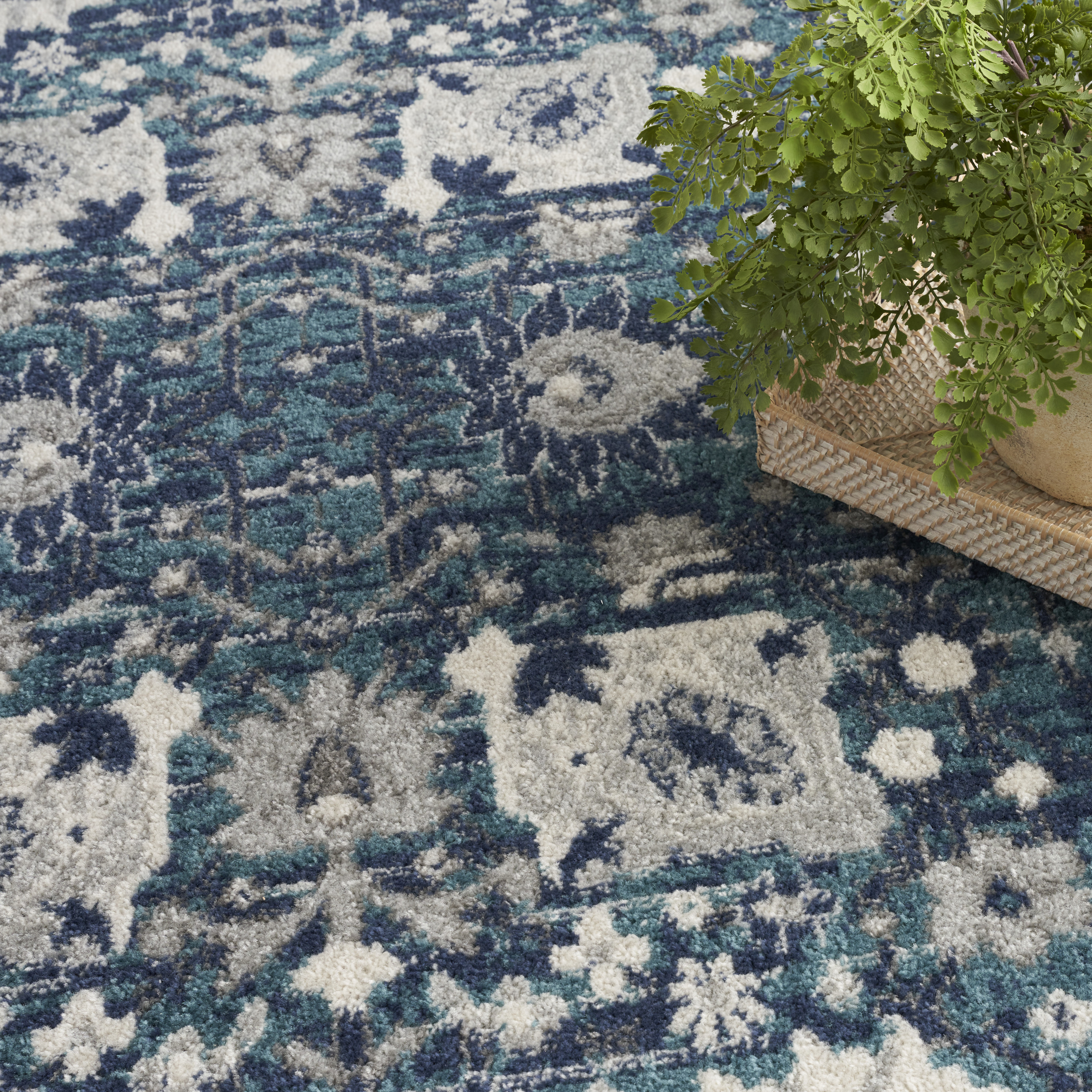 Nourison Passion 5'3" x 7'3" Surf Bohemian Indoor Rug