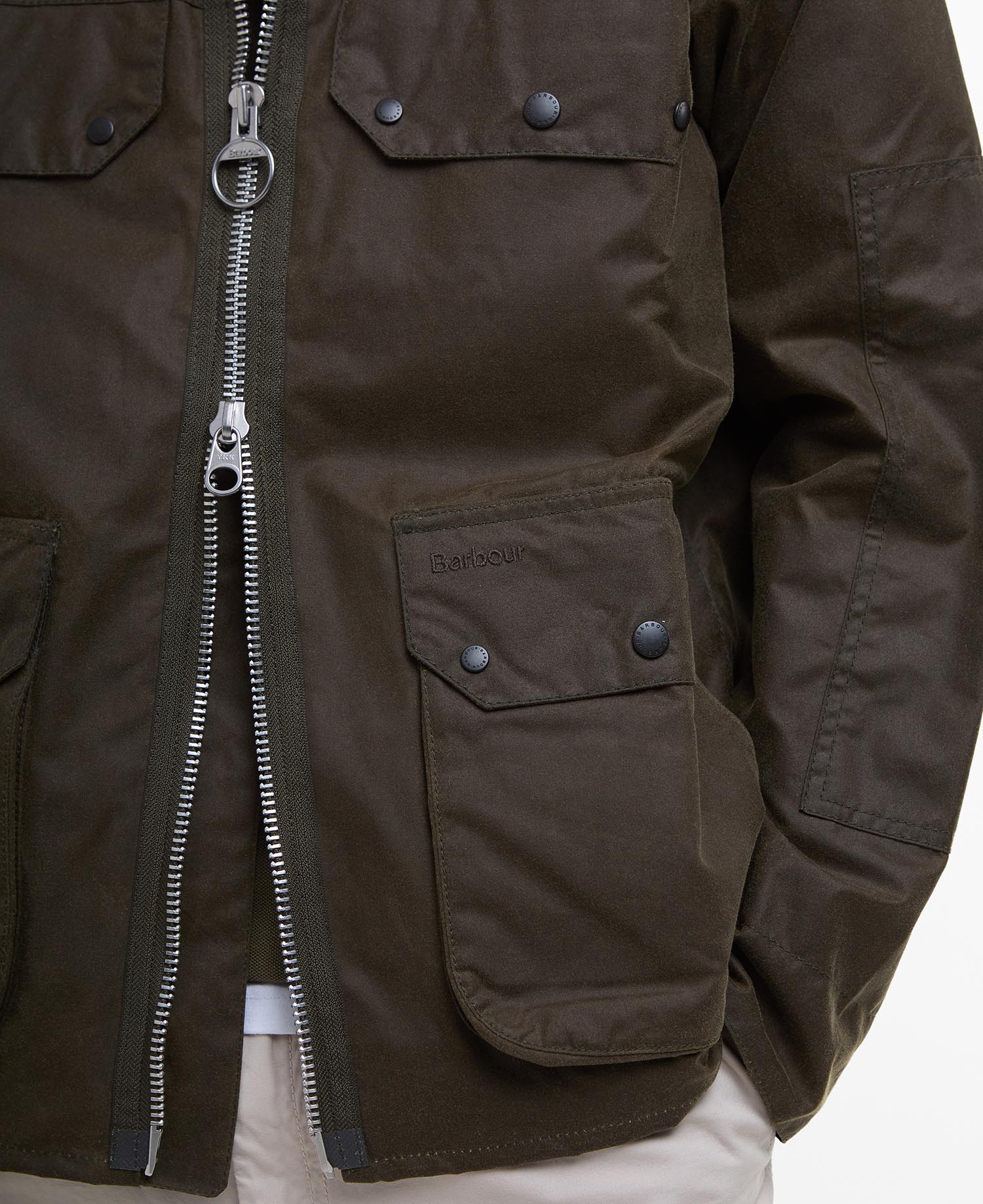 Re-Engineered Short Bedale Waxed Jacket image number 4