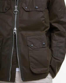 Re-Engineered Short Bedale Waxed Jacket Beech