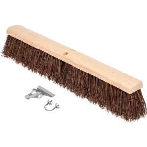 Carlisle, Flo-Pac, 24in, Heavy Floor Garage Sweep, Palmyra Bristles, Brown