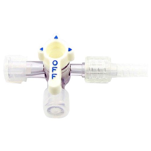 Medex® Small Bore 3-Way Stopcock w/ Swivel Male Luer Lock - 50/Case