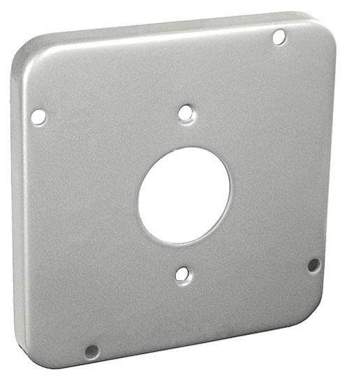 4-11/16 Industrial Surface Cover, 1/2 in. Raised, Single Receptacle 1.406 in. Opening