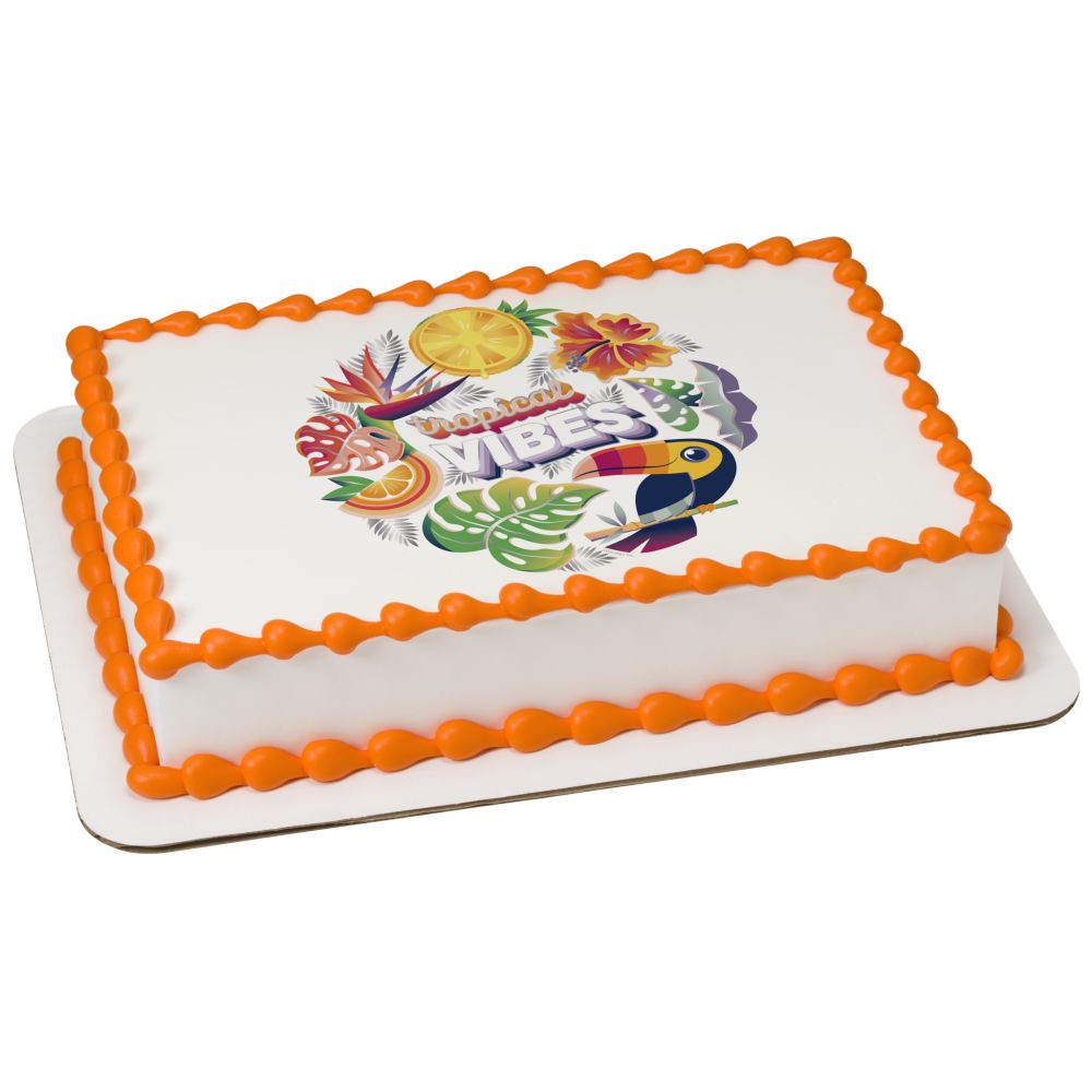 Image Cake Tropical Vibes
