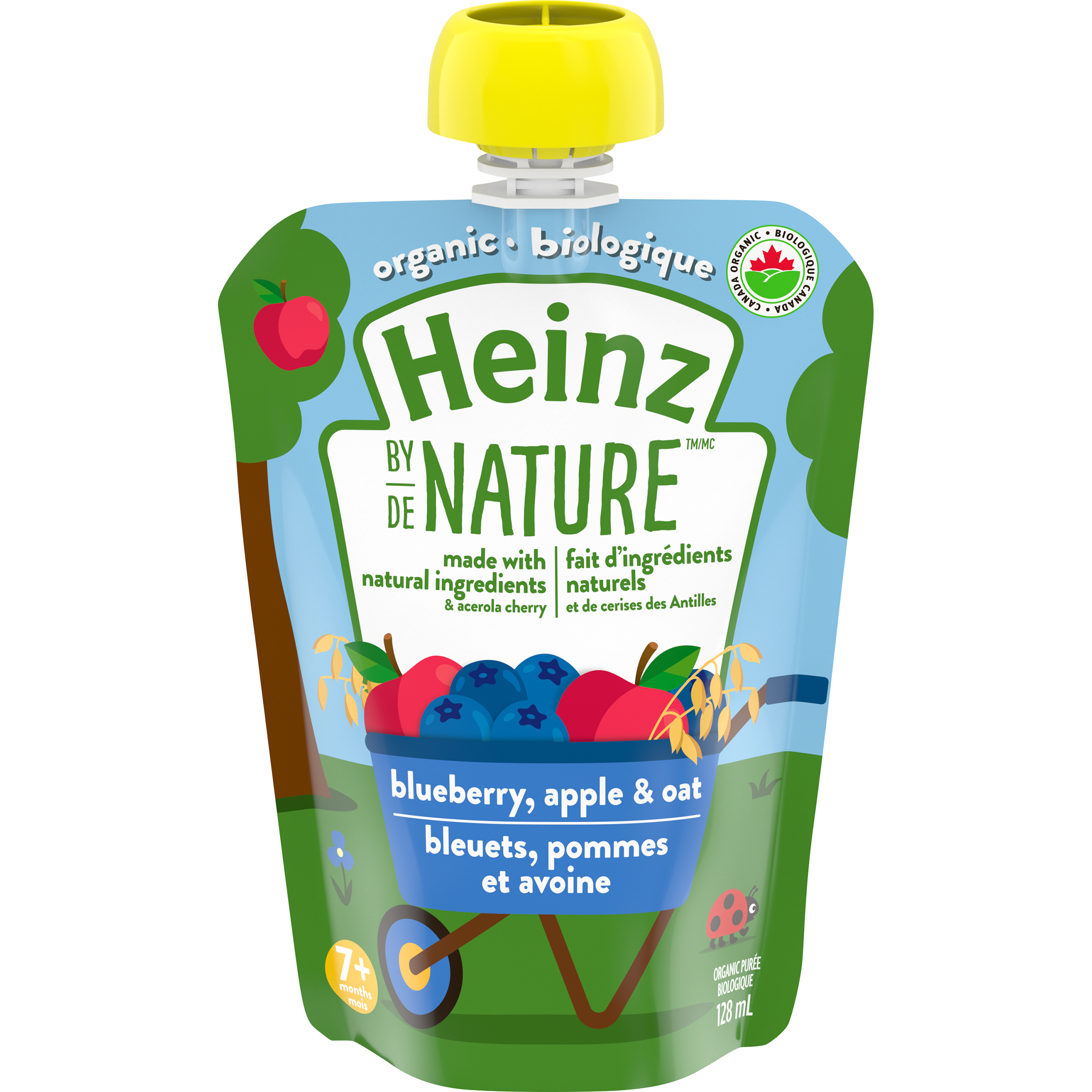 Heinz by Nature Organic Baby Food - Blueberry, Apple & Oat Purée