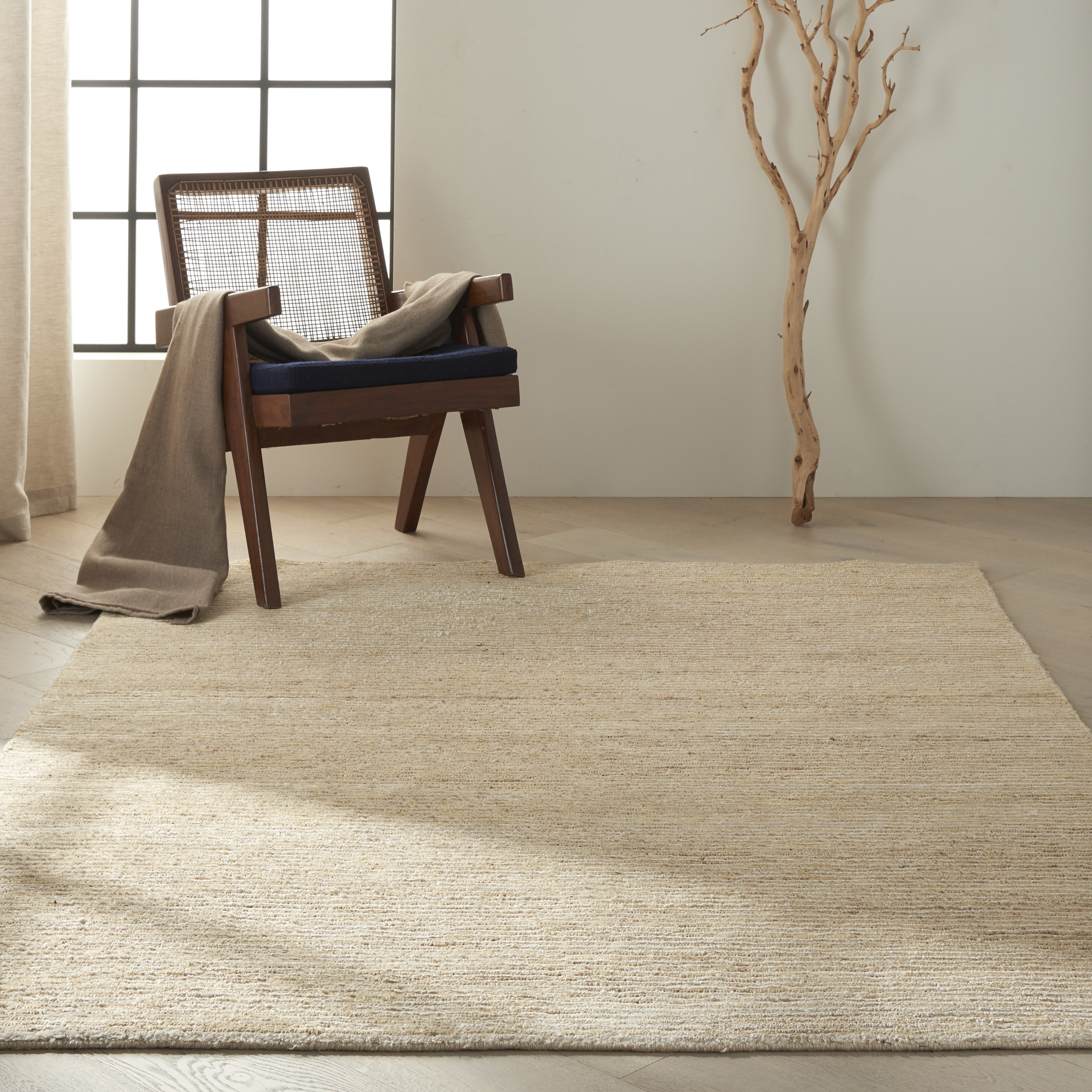 Calvin Klein Mesa 5'6" x 7'5" Gypsum Modern Indoor Rug