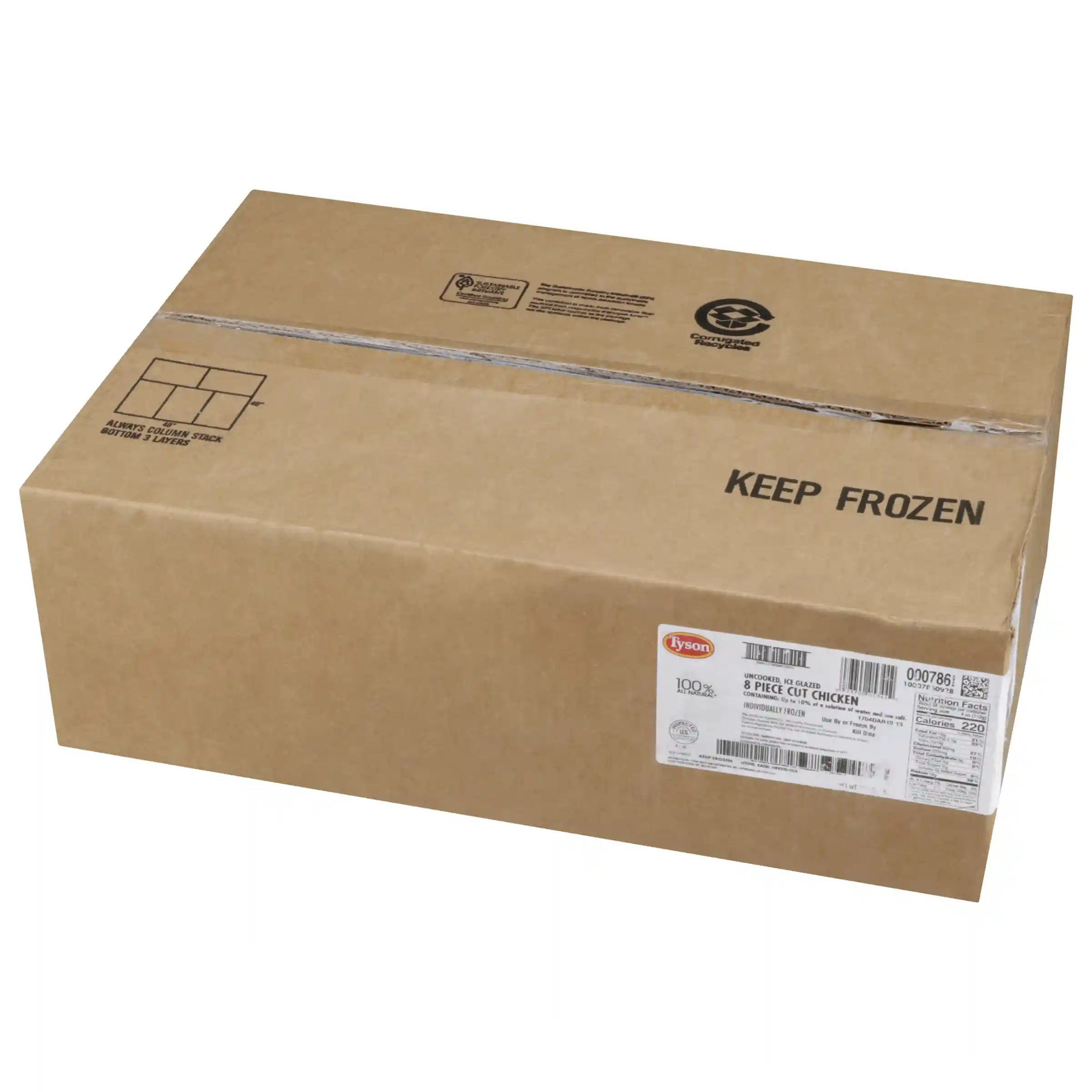 Tyson® All Natural* Uncooked Unbreaded 8 Piece Cut Chicken_image_5