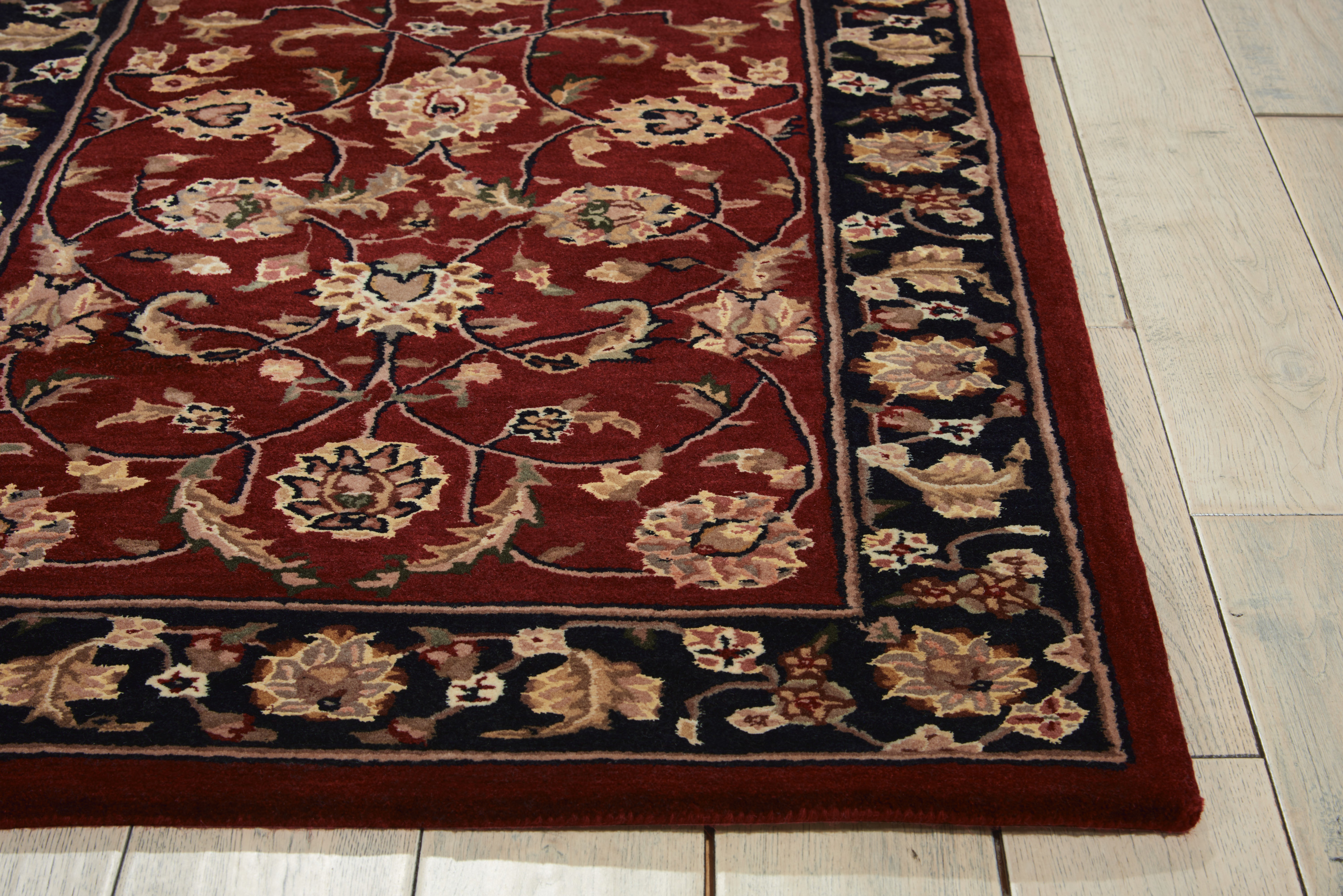 Nourison Nourison 2000 2'6" x 12' Burgundy Traditional Indoor Rug