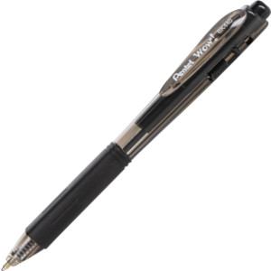 Wow! Ballpoint Pen, (1.0mm) Medium Line, NEW Ink Black Ink, 36 Pack