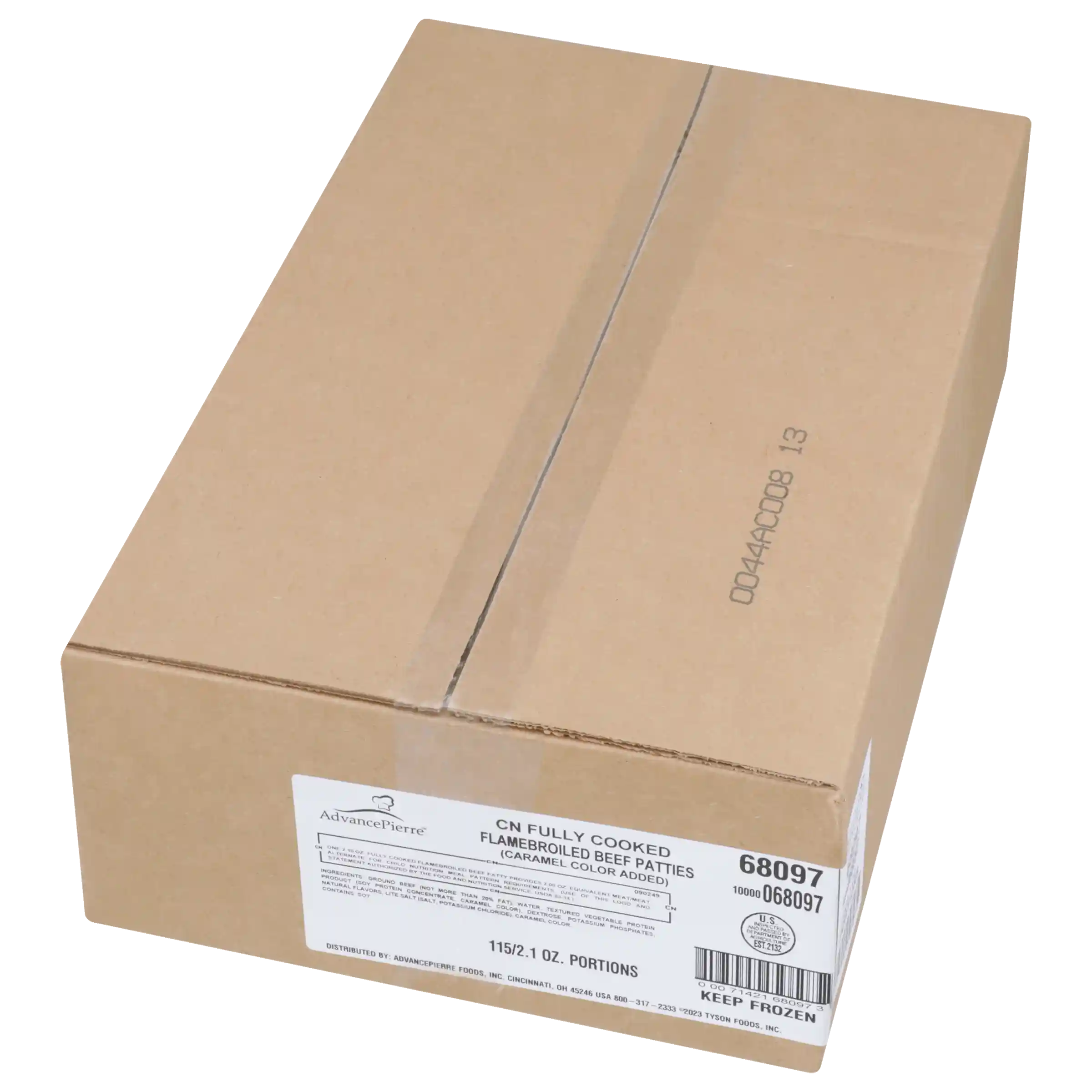 AdvancePierre™ Fully Cooked Flame Grilled Beef Patties, 2.10 oz_image_5