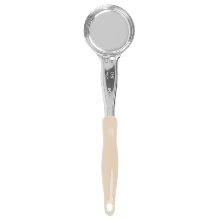 3-ounce one-piece heavy-duty solid round Spoodle® utensil with ivory nylon handle