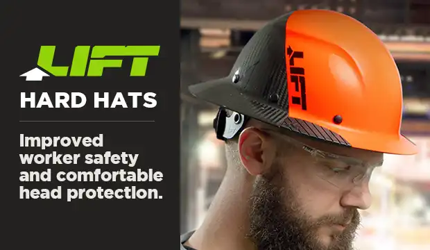 Lift Hard Hats improved worker safety and comfortable head protection.